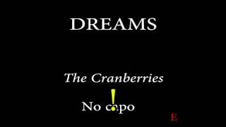 DREAMS  THE CRANBERRIES  Easy Chords and Lyrics [upl. by Tisdale829]