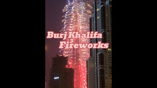 Burj Khalifa Fireworks [upl. by Anuahs]