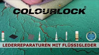 Lederreparatur mit Flüssigleder Anleitung  COLOURLOCK [upl. by Welch]