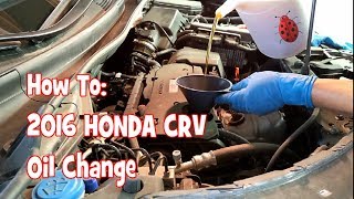 Oil Change on a 2016 Honda CRV [upl. by Elinor]