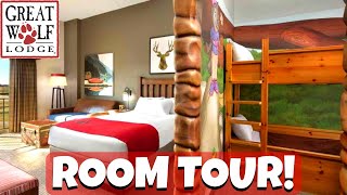 Great Wolf Lodge Wolf Den Suite Room Tour [upl. by Ornstead]