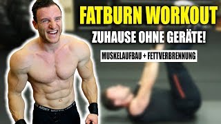 20 Minuten Extremes FATBURN HIIT Workout für Zuhause ohne Springen  Sascha Huber [upl. by Fougere]