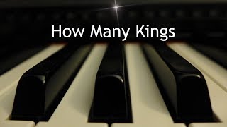 How Many Kings  Christmas piano instrumental cover with lyrics [upl. by Araed956]