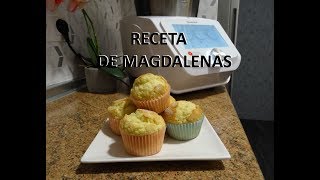 Receta de las mejores Magdalenas Monsieur Cuisine Connect Lidl Silvercrest [upl. by Dibri]