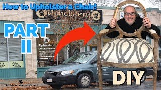 HOW TO Upholstering a Dining Chair for PART 2 Webbing [upl. by Pollard]