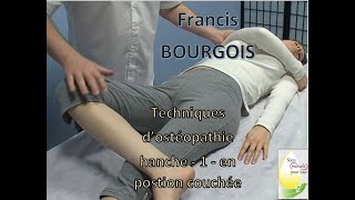 OSTÉOPATHIE  hanche  1  en postion couchée [upl. by Sousa]