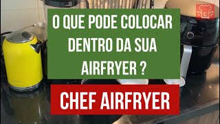 RECIPIENTES para AIRFRYER  O QUE PODE USAR NA AIRFRYER  ACESSORIÓS PARA AIRFRYER [upl. by Nylecsoj]