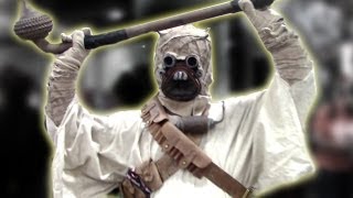 Awesome Star Wars Tusken Raider Sand People Costume Comic Con Cosplay [upl. by Bertle161]