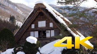 ShirakawaGo Ogimachi Winter Part I  Gifu  白川郷  4K Ultra HD [upl. by Ogdon]