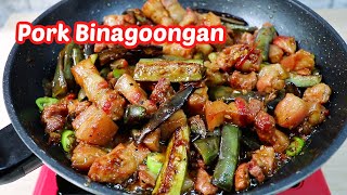 Pork Binagoongan  Mapapaunli Rice ka sa Sarap [upl. by Eelnyl]