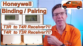 Honeywell Binding  Pairing the T3R Thermostat to the T4R Receiver amp Vice Versa [upl. by Reuven]