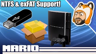 How to Install PS3 PKG Files from exFAT amp NTFS USB Drives  Large 4 GB PKG Support [upl. by Eixel]