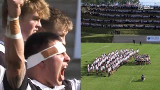 Entire school turns out to perform Haka in New Zealand schoolboy match  Sky Sport NZ  RugbyPass [upl. by Mayram]