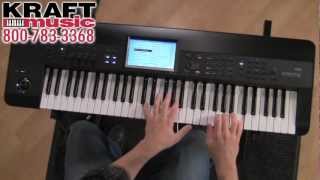 Kraft Music  Korg Krome Workstation Demo with Rich Formidoni [upl. by Orthman]