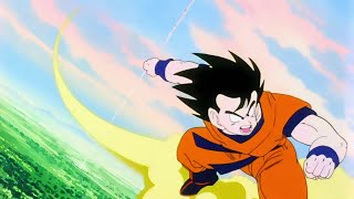 Goku Returns From Snake Way Saiyan Saga English Dub Japanese Music [upl. by Rehtae]