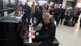 Epic Piano Battle Brings Crowd To A Standstill [upl. by Brodeur]