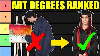 Art Degree Tier List Art Majors RANKED [upl. by Hueston]