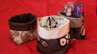 DaIsY´s DIY  ganz einfaches Stoffkörbchen  Utensilo nähen  Tutorial [upl. by Hilaire]