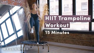 15 Minute LowImpact Rebounder HIIT Workout  Good Moves  WellGood [upl. by Wesla168]