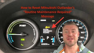 How To Reset quotRoutine Maintenance Requiredquot Light on Mitsubishi Outlander [upl. by Dobrinsky106]