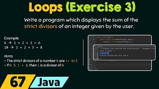 Loops in Java Exercise 3 [upl. by Eimarrej]