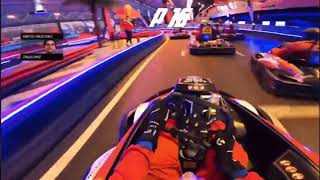 F1 driver Carlos Sainz that’s how Indoor Go Cart Racing from last To P1 [upl. by Anailil558]