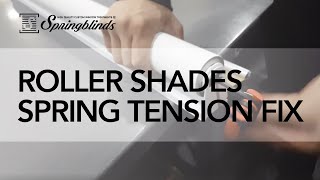 SPRINGBLINDS Roller Shades Spring Tension Fix [upl. by Jessamine]