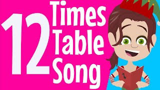 Twelve Times Table  Twelve Times Table Song  Multiplication Song  Maths Song  12  Times Tables [upl. by Aisatna]