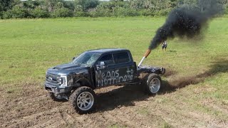 Whistlin Diesels Destroyed F350 [upl. by Dnalsor]