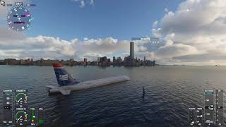 Miracle Landing on the Hudson Recreation in Microsoft Flight Simulator 2020 [upl. by Dominus425]