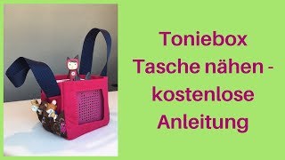 Toniebox Tasche nähen  kostenlose Anleitung [upl. by Petersen277]