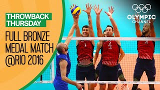 USA vs Russia – Full Volleyball Match  Rio 2016  Throwback Thursday [upl. by Hook]