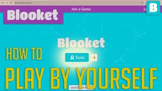 Blooket How To Play By YOURSELFWithout A HOST  Step By Step Tutorial [upl. by Arek]