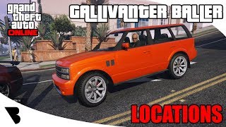 Gallivanter Baller Location 2018 GTA Online [upl. by Odlamur]