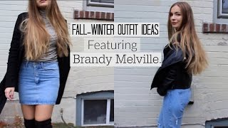 BRANDY MELVILLE FALLWINTER OUTFITS [upl. by Sida]