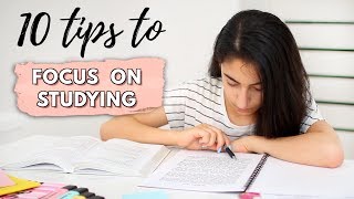 How To Focus On Studying  10 Tips For Focusing [upl. by Ahon]