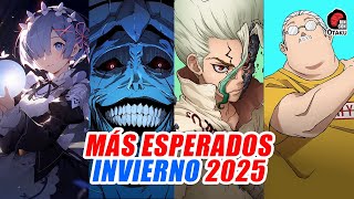 🤯 ANIMES MÁS ESPERADOS EN INVIERNO 2025  Rincón Otaku [upl. by Araec829]