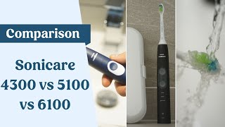 Philips Sonicare ProtectiveClean 4300 vs 5100 vs 6100  UK [upl. by Andris97]