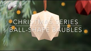 Origami Christmas BallShape Bauble Level 4 Hard [upl. by Betz]