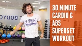 30 Minute Cardio amp Abs Superset Workout  The Body Coach [upl. by Galvan]