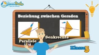 Geraden verstehen  senkrecht parallel  Klasse 5 ★ Wissen [upl. by Phare]