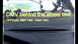 Actual DMV Behind the Wheel Test – NO STRESS  Pass the first time [upl. by Maiocco]