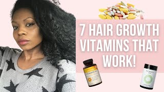 Best Hair Growth Vitamins Every Girl Should Have  Thicken and Strengthen Thin Hair FAST [upl. by Bibbie557]