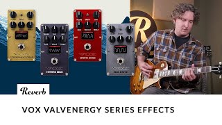 Vox Valvenergy Series Effects Pedals Demo  Tone Report [upl. by Lacym358]