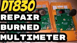 how to repair multimeter  dt830d [upl. by Otrebliw]