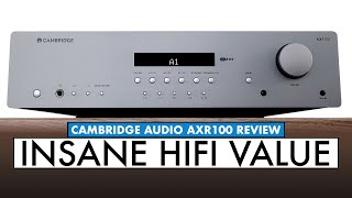 AMPLIFIER UNDER 500 AXR100 Amplifier Review  Cambridge Audio AXR100 [upl. by Arawaj333]