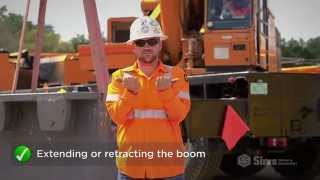 Basic Crane Hand Signals  Sims Crane Minute [upl. by Bergeron]