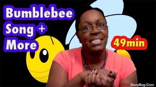 Baby Bumblebee Song  More  Action Songs  LittleStoryBug [upl. by Sebbie]