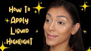 How to apply liquid Highlighter for beginners  PART 4  Chelseasmakeup [upl. by Ahseyi]