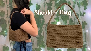 Simple Crochet Mini Shoulder Bag Tutorial [upl. by Anemij]